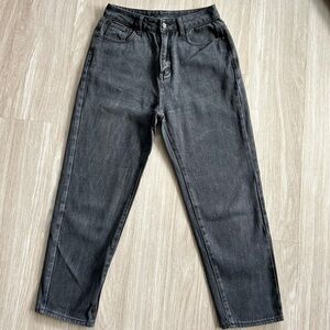 Lazy Oaf Black Denim High Waist Mom Jeans